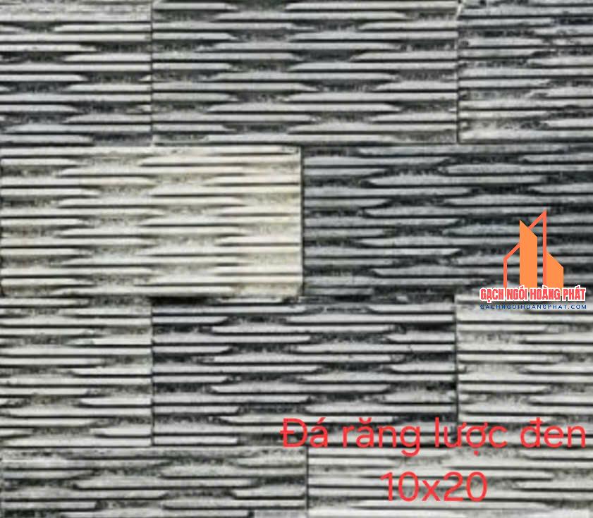 Đá răng lược đen 10x20