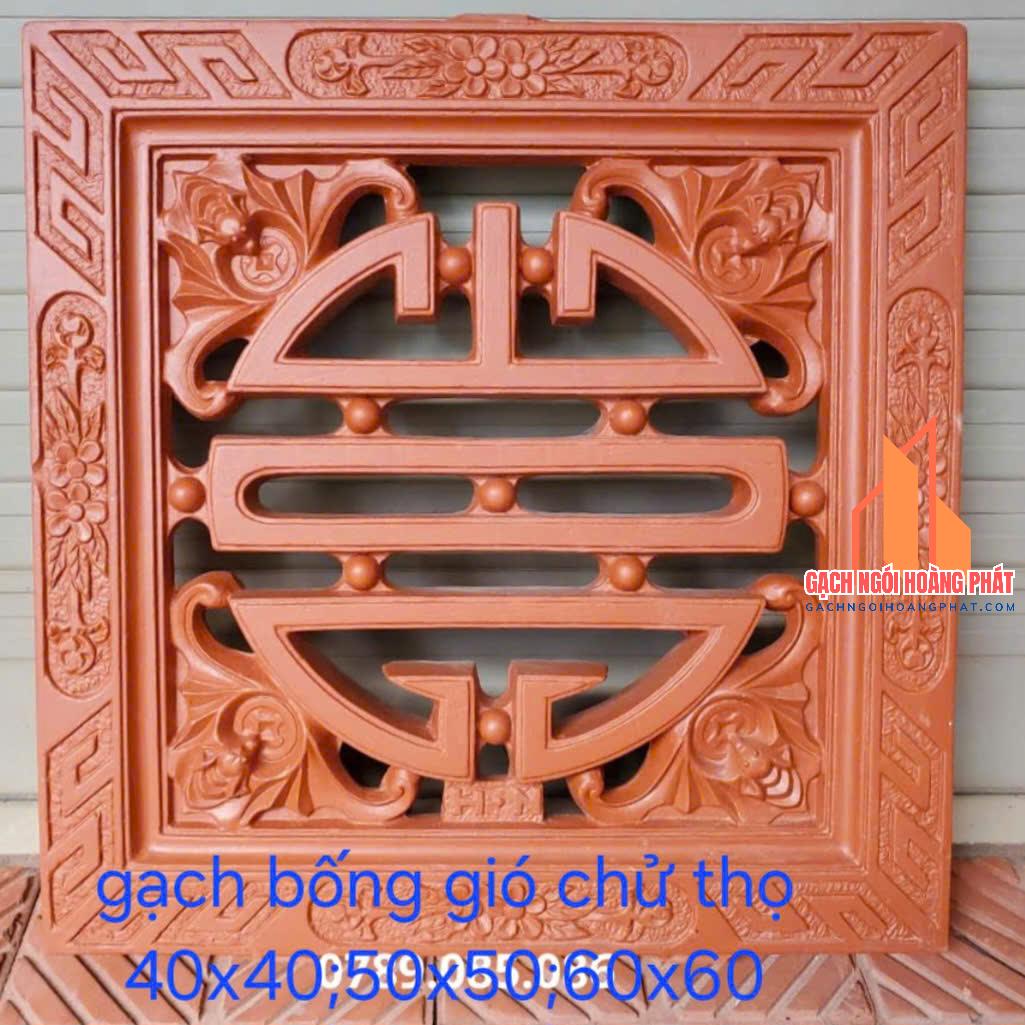 Gạch bông gió chữ thọ 60x60